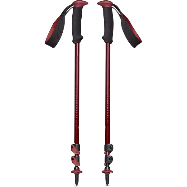 Bâton de randonnée BLACK DIAMOND TRAIL BACK TREK POLES DARK CRIMSON