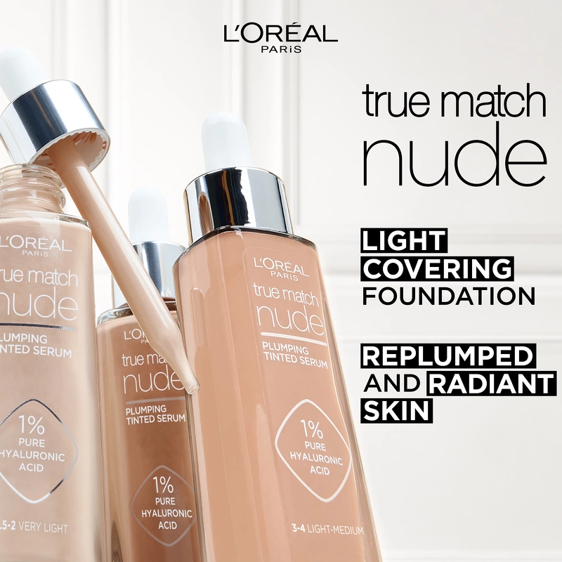 L'Oréal Paris Cosmetics True Match Nude Plumping Tinted Serum 30 ml - No. 7-8 Tan-Deep