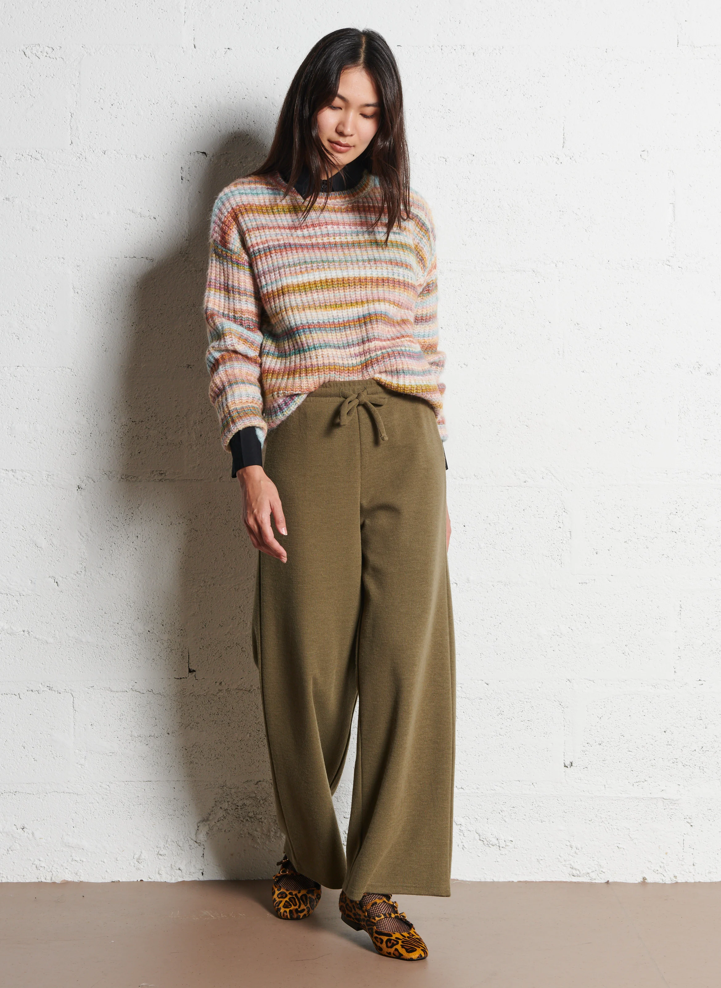 JUNE - Pantalon large | Vert
