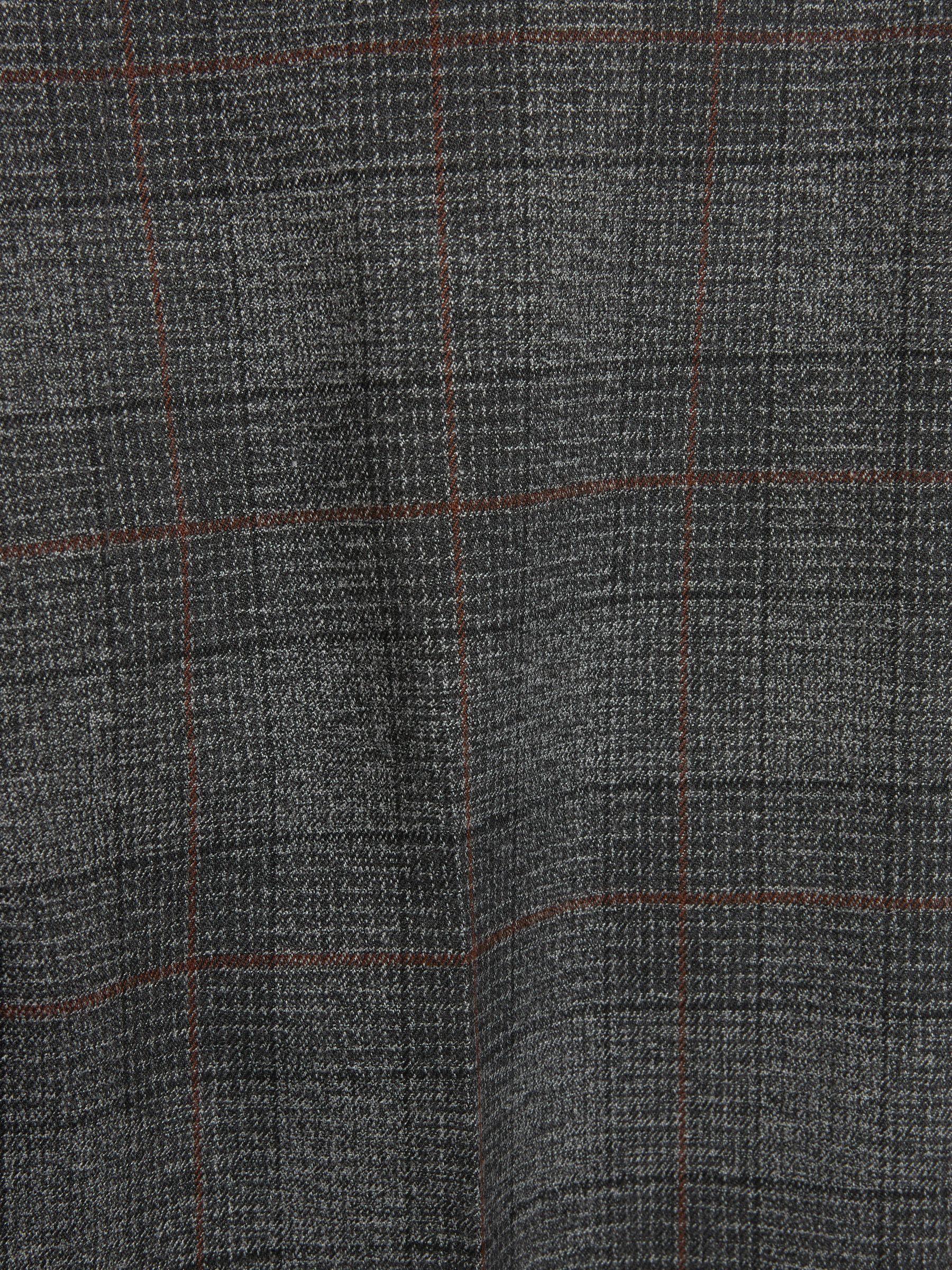 Marineblauw-bruin geruit - Traditionele ingekorte geruite broek