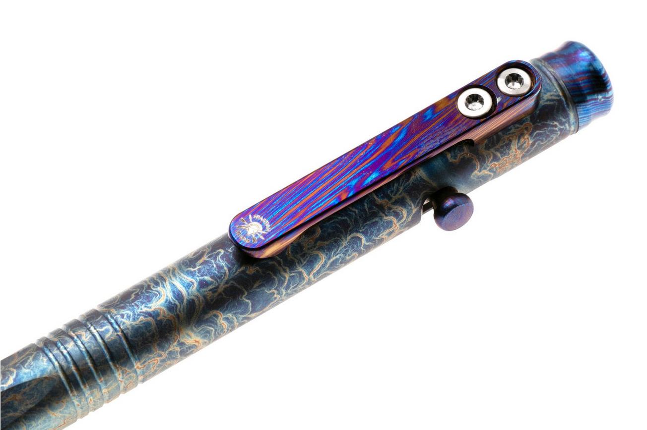 Spartan Blades Grafi Bolt Action Pen, Storm Watch Titanium, everyday carry pen
