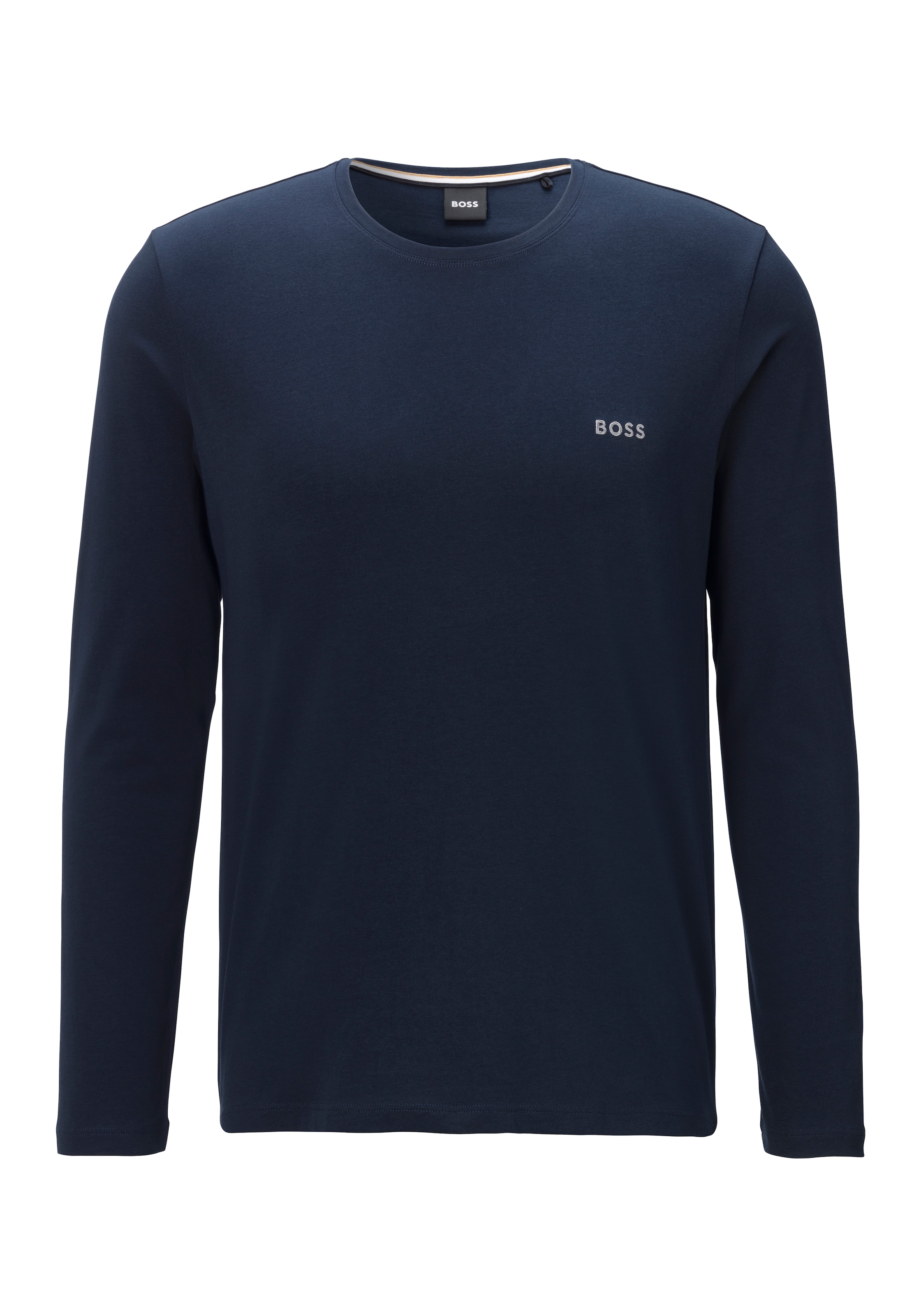 BOSS Langarmshirt »Mix&Match LS-Shirt R« mit BOSS Stickerei auf der Brust