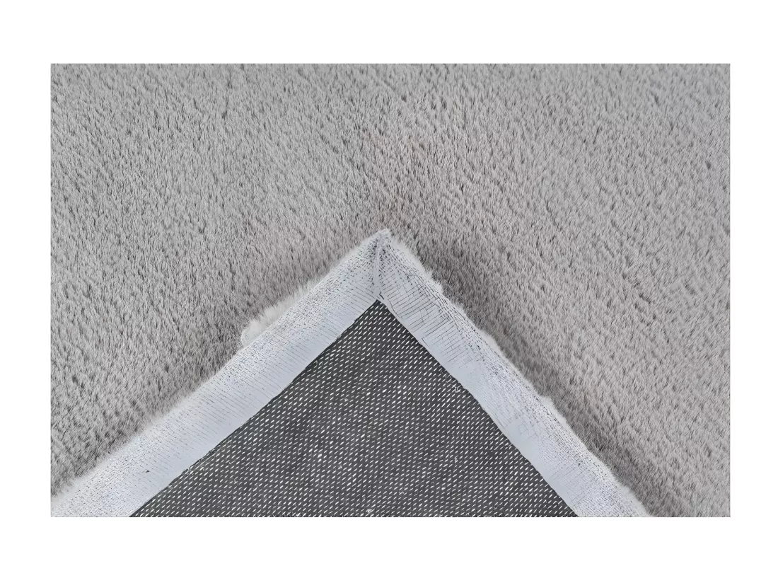 Tapis 110x60cm, design E005N coloris argent - Confort et élégance pour votre intérieur