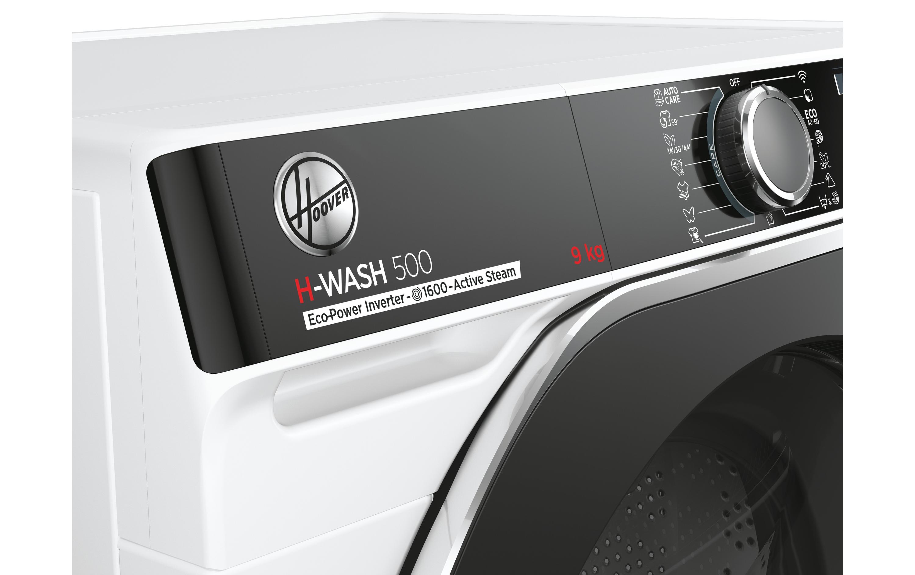 Waschmaschine HWP 69AMBC/1-S Links<br>Frontlader mit 9 kg Ladekapazität