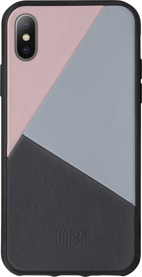 Native Union CLIC MARQUETRY-IPHONE X CASE-RAC Lyserød