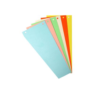 Exacompta Forever - 100 fiches intercalaires - 105 x 240 mm - couleurs assorties
