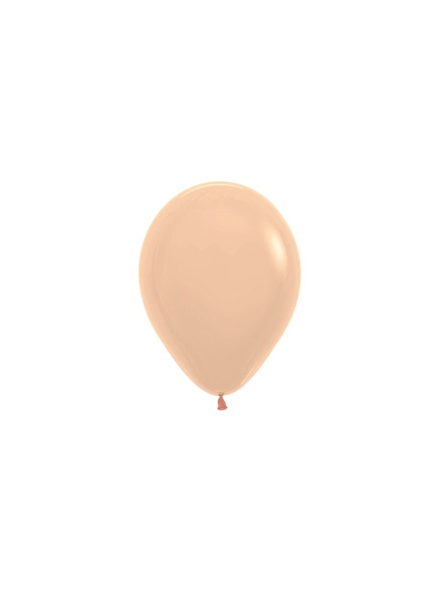 Oranje Ballonnen Pastel Mat 12cm 50st