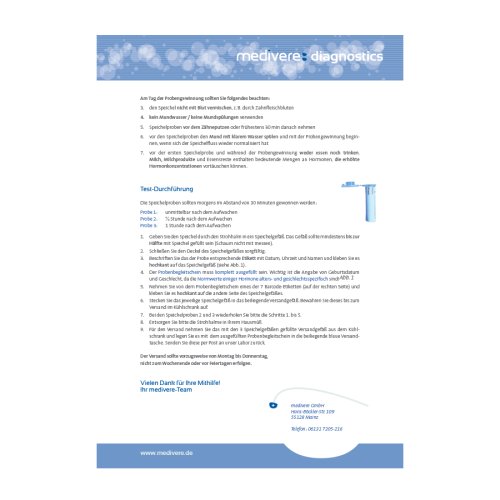 Sunday Natural Products  Progesteron Speicheltest