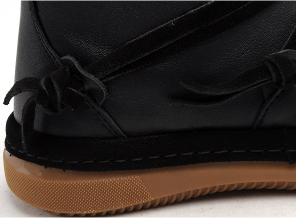 Coco abricot boots bottine plates femme pollat  mollat noir