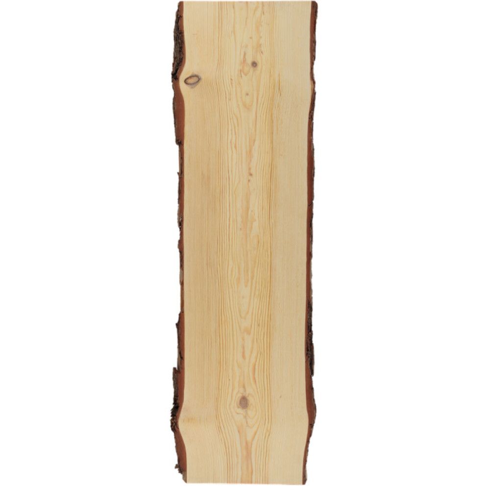 HYLLEPLATE FURU MED BARK 26X360-400X1200MM