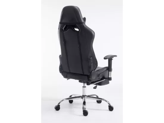 Chaise de bureau - Similicuir - Noir / Gris - Limit