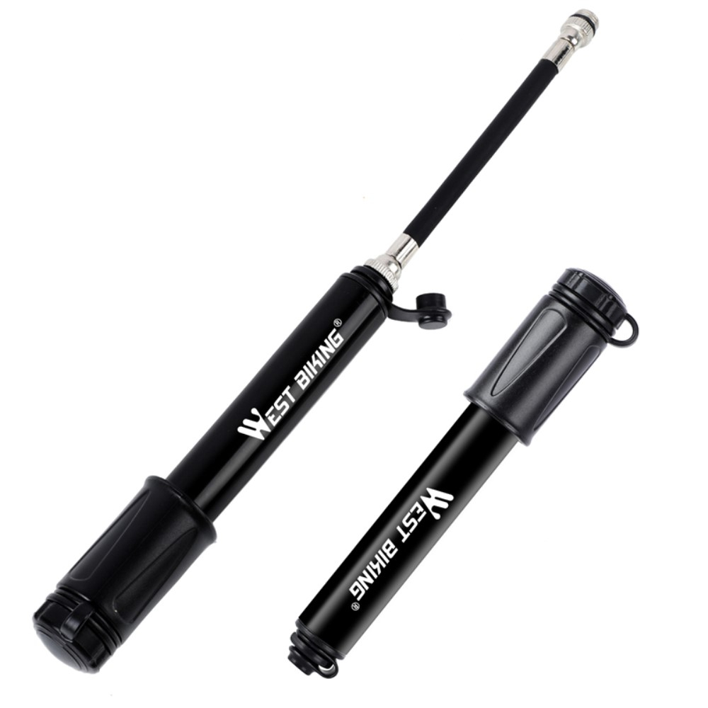 (100PSI) Mini Fahrrad Pumpe Velo Reifen Ballpumpe - Schwarz