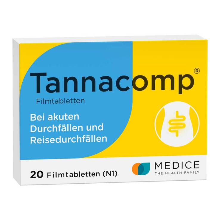 Tannacomp® Filmtabletten bei akutem Durchfall , 20 St