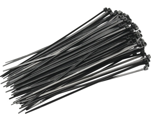 Kabelbinders 150x2,5 mm zwart 100 stuks