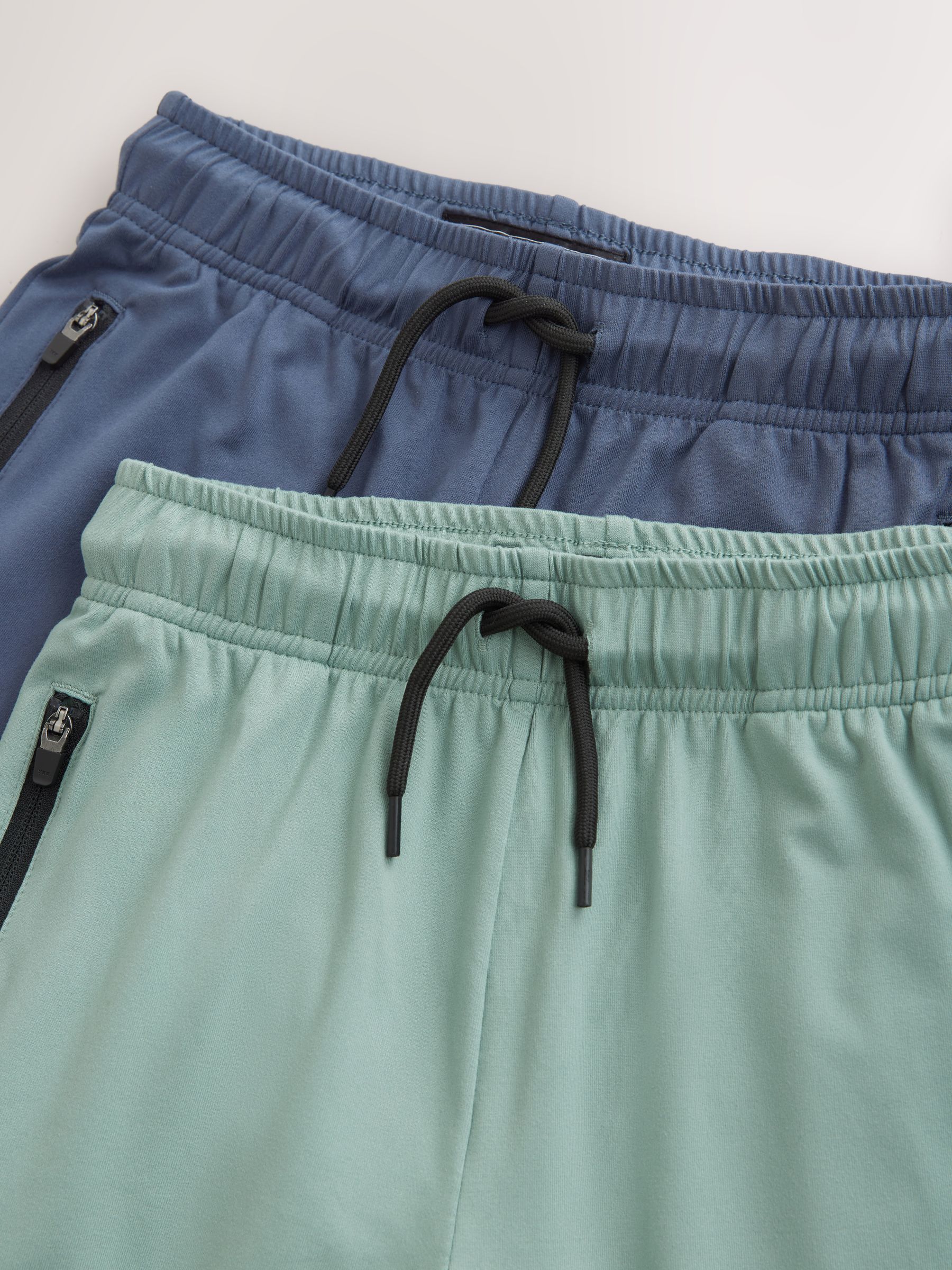 Groen/blauw - Verpakking van 2 lichtgewicht sportshorts (3-17jaar)