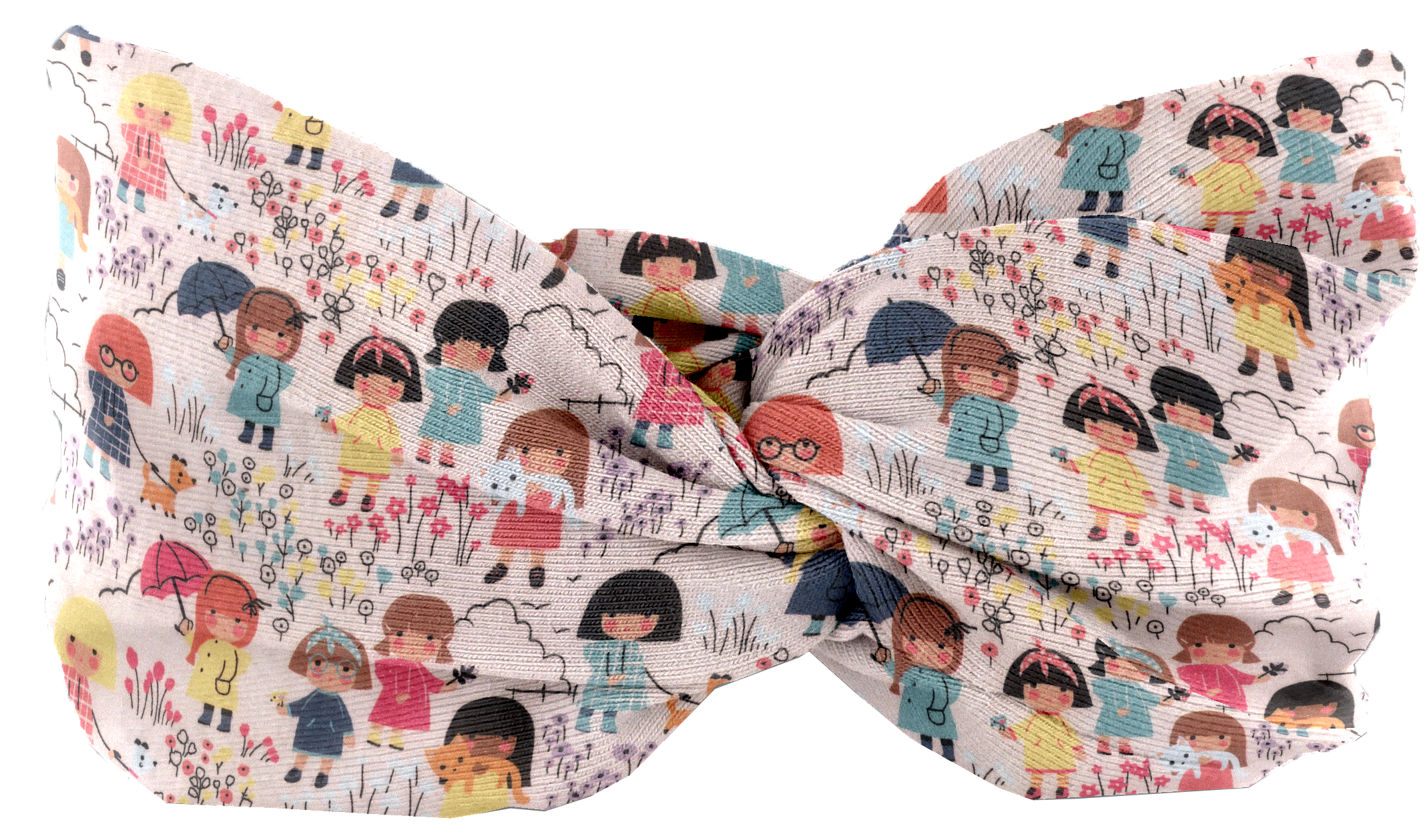 Bandeau Jersey Croisé Enfant Petites Filles Pop