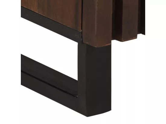 Buffet marron 40x34x75 cm bois massif de manguier