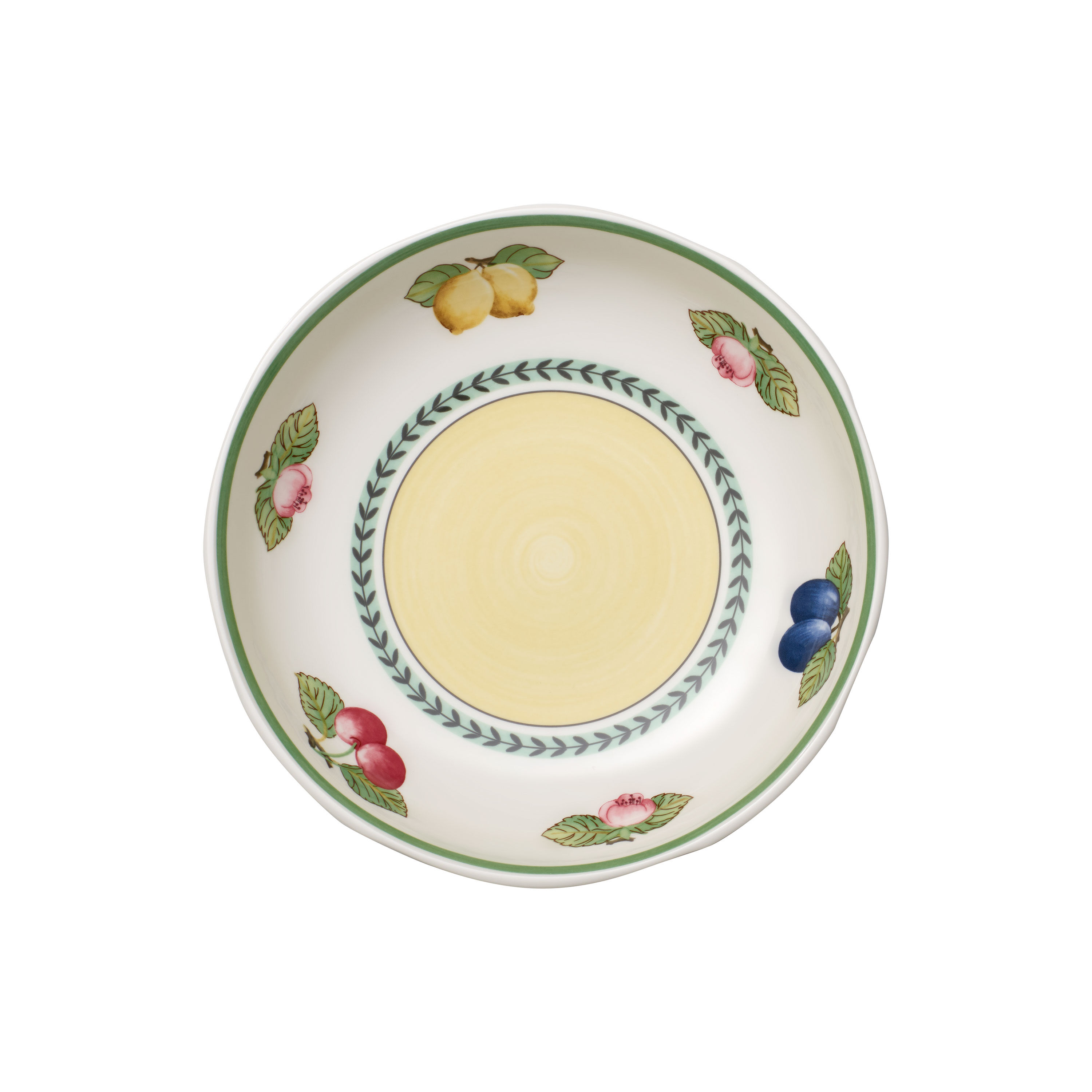 French Garden Dessert bowl Multi-colored, 17 oz, Premium Porcelain
