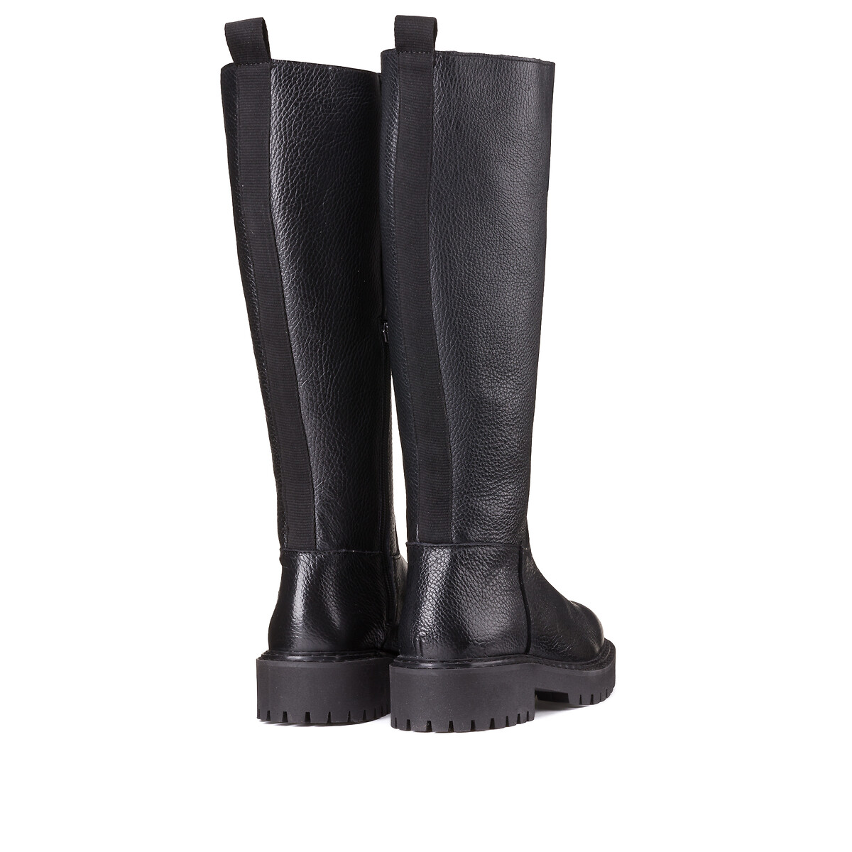 COLEÇÃO LA REDOUTE<br>Botas de couro com sola ranhurada