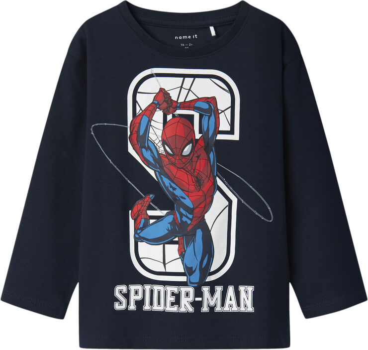 Name It NMMNITIN SPIDER NREG LS TOP NOOS MA Blå