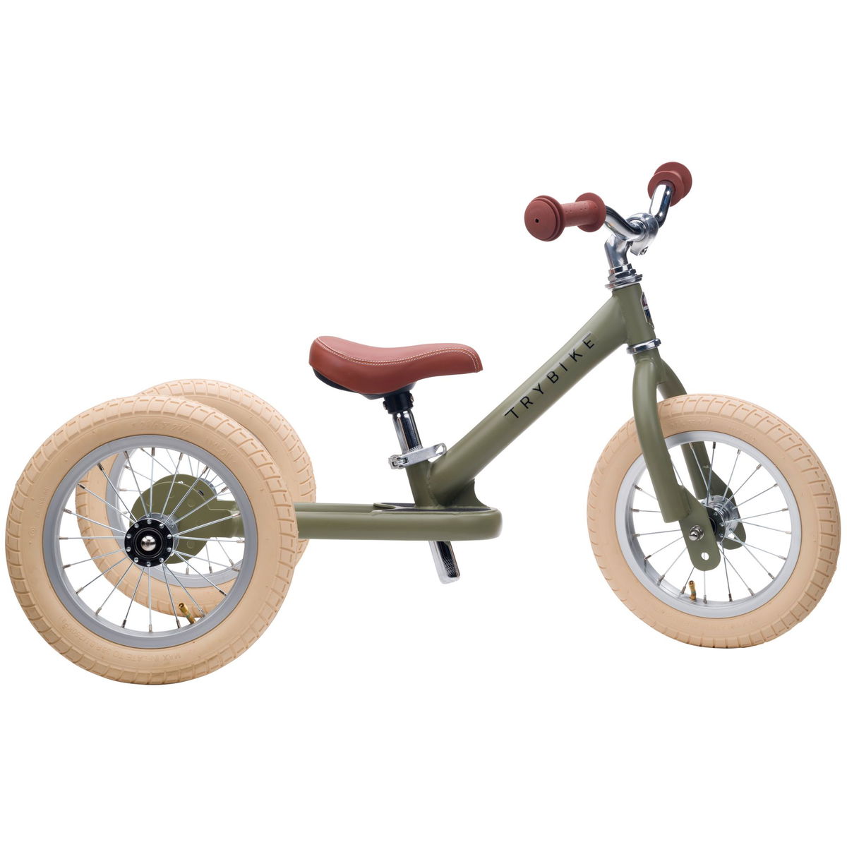 TrybikeTrybike   Steel Bike 2in1 matt Vintage Green