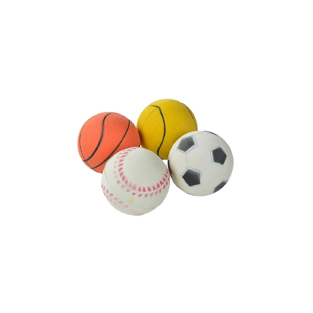 FIT+FUN Schaumbälle Sport 4er-Pack