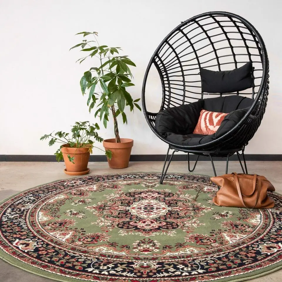 Interieur05 Vloerkleed Nain - Groen - 200 Ø - (L)