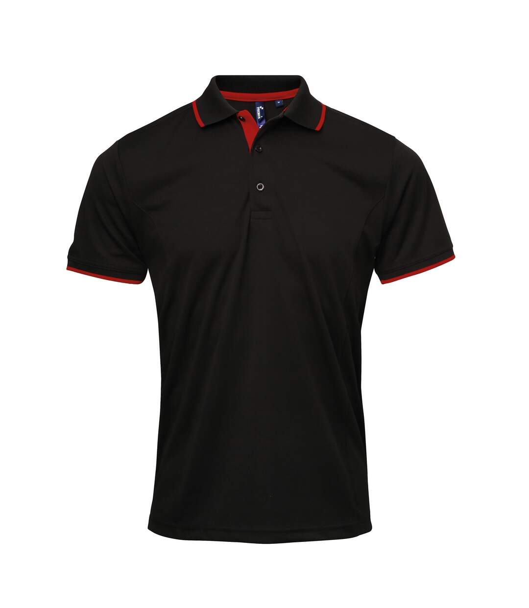 Premier - Polo - Hommes (Noir/Rouge) - UTRW5520