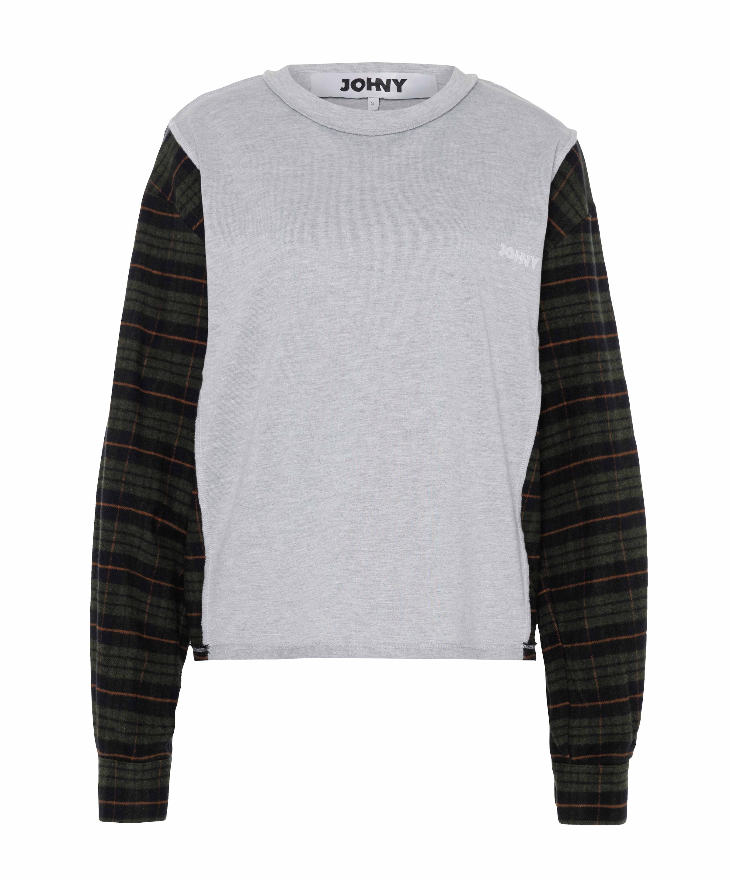 JOHNY Dames longsleeve grijs