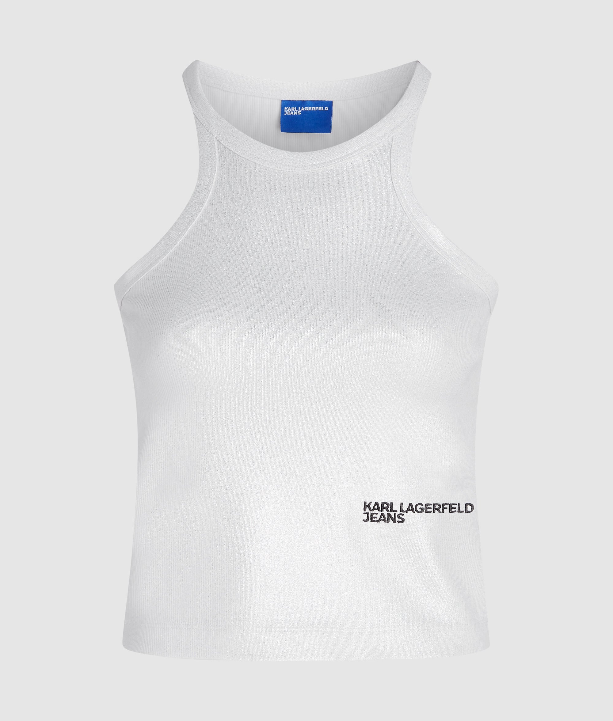 Gecoate geribbelde tanktop