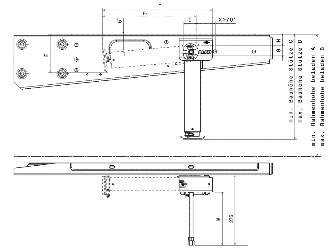 Kurbelstützen ClickFix - Mechanisch