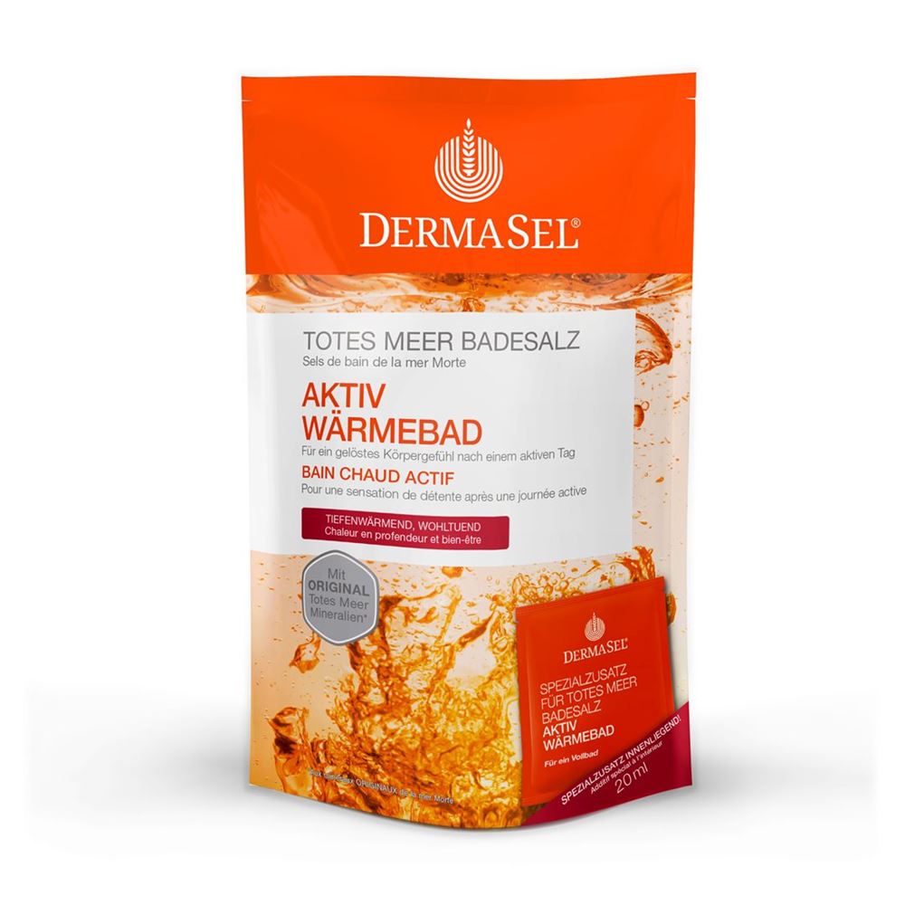 Dermasel Badesalz<br>400 g, Beutel, Aktiv Wärme +20ml