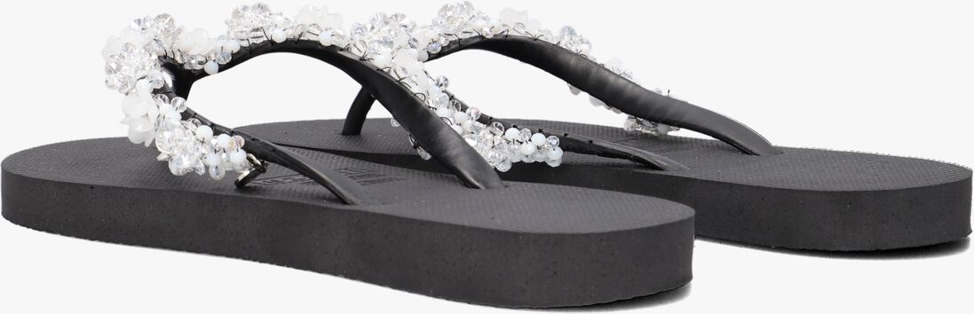 UZURII zwarte uzurii teenslippers precious bloom white