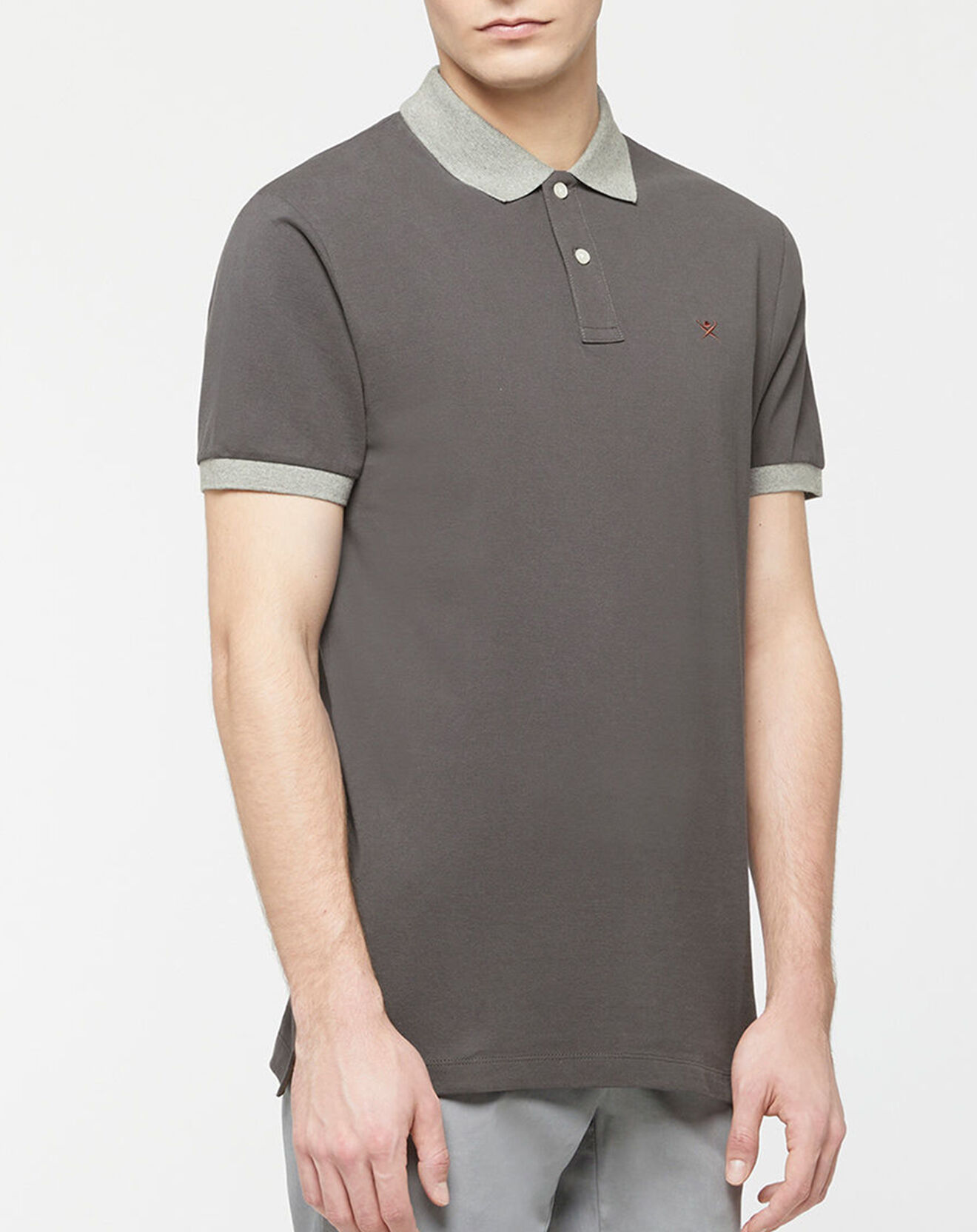 Hackett London Polo Regular Fit gris foncé