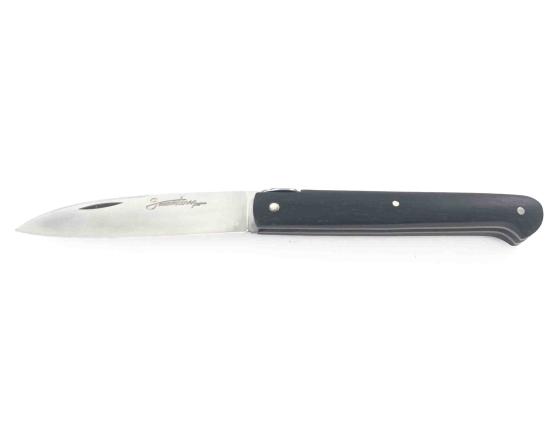 Sauveterre 9 cm Plein Manche Ebène Couteau de poche par Laguiole en Aubrac