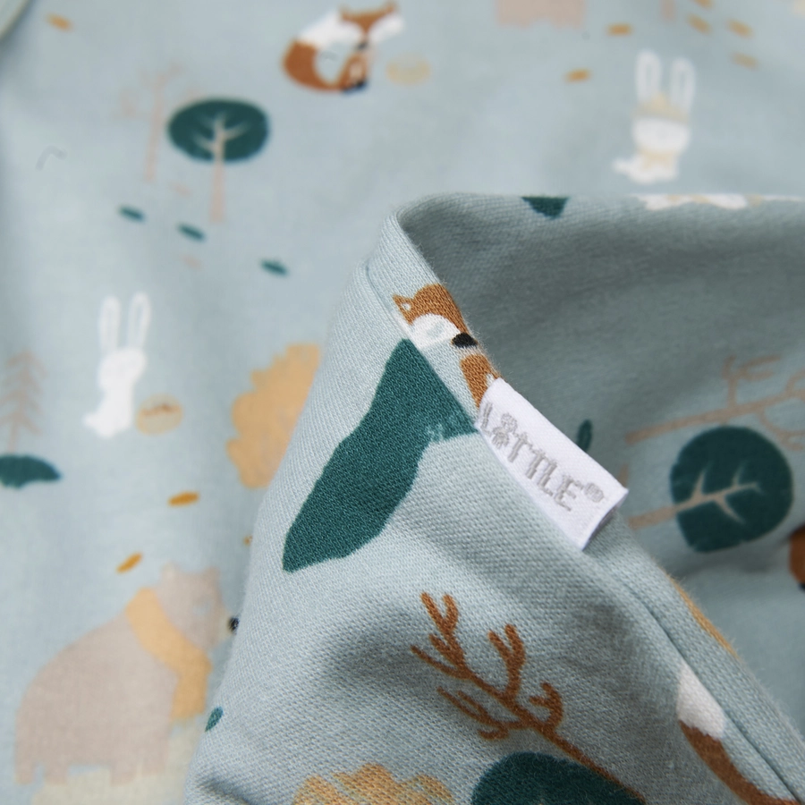 LITTLE Strampler-Set 2-teilig Waldtiere