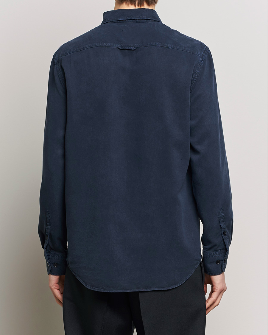 Filippa K Zachary Lyocell Shirt Navy
