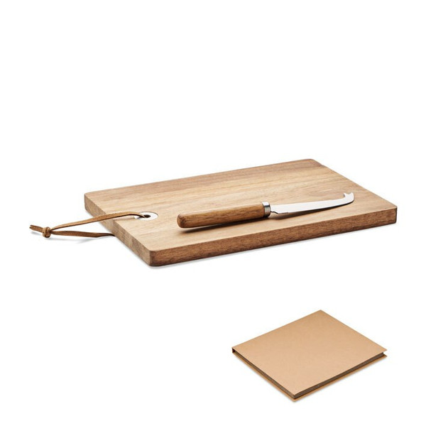 GiftRetail MO6984 - OSTUR LARGE Plateau à fromage en acacia