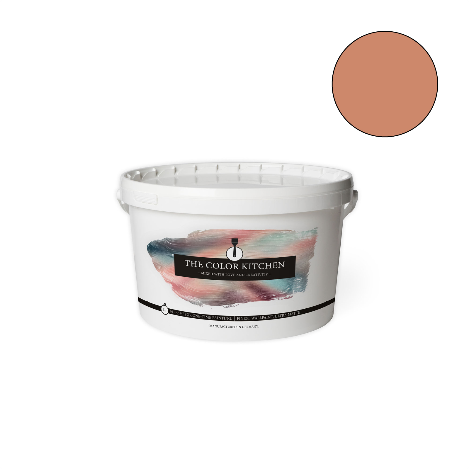 The Color Kitchen Wandfarbe Ruddy Rosehip - orange matt - 5 Liter