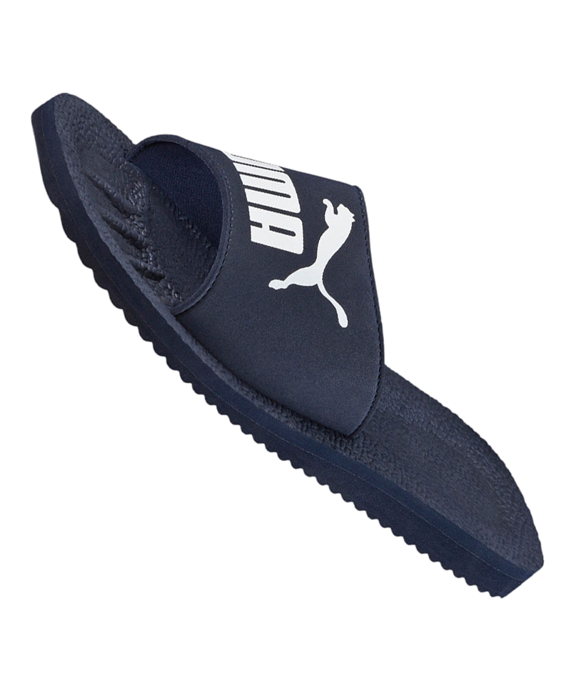 PUMA Purecat Badelatschen Blau Weiss F02