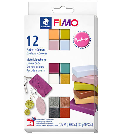 Staedtler FIMO Modellervoks - Soft - 12x25 g - Fashion