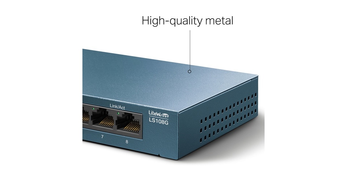 TP-LinkLiteWave LS108G switch  (Blauw)