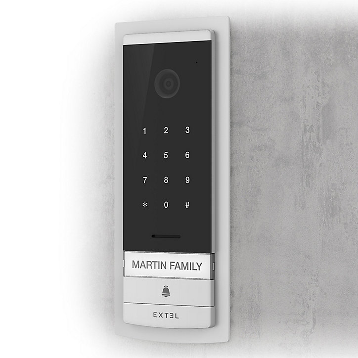Interphone vidéo connecté filaire avec digicode intégré Extel Code Connect