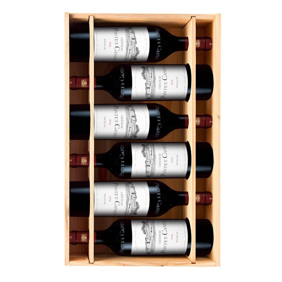 Château Pontet Canet 2014 - 6 bouteilles & Caisse bois