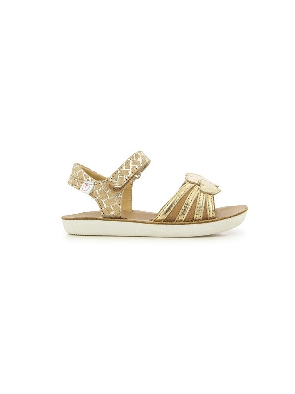 Shoo Pom - Sandales fille GOA HEART Specchio Platine