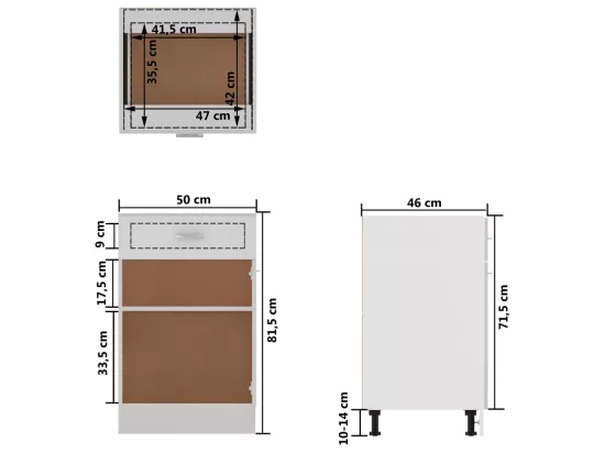 Armoire de plancher à tiroir 