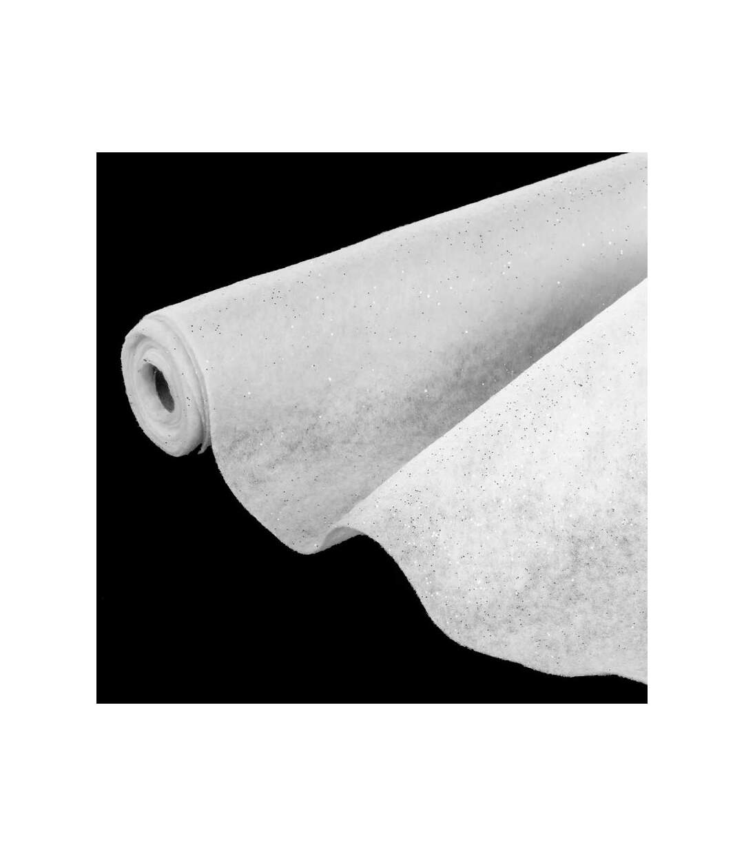 Tapis de Neige Paillettes Manteau 300cm Blanc