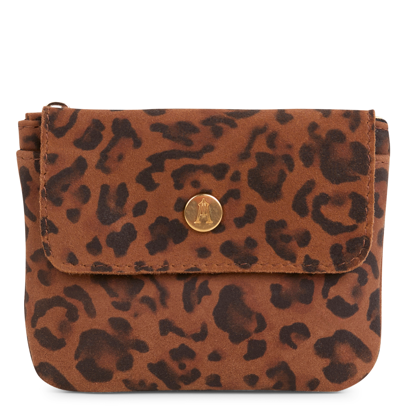 FINANCE - Portefeuille en cuir à motif léopard | Marron