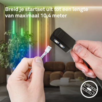 Briloner Pimp your Panel starterset ledstrip aan/uit 2.6M 3000K