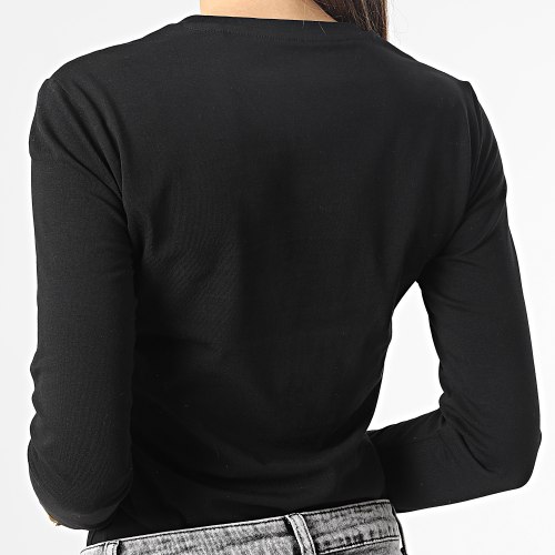 Tee Shirt Manches Longues Femme W3RI48-J1314 Noir